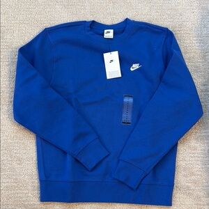 Nike Men's Royal Blue Crewneck Sweater